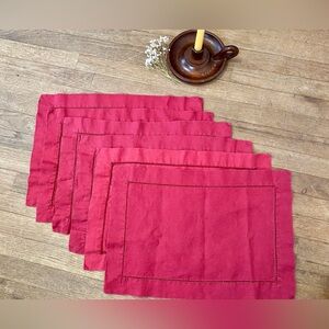 Vintage Linen Place Settings (Set Of Six)